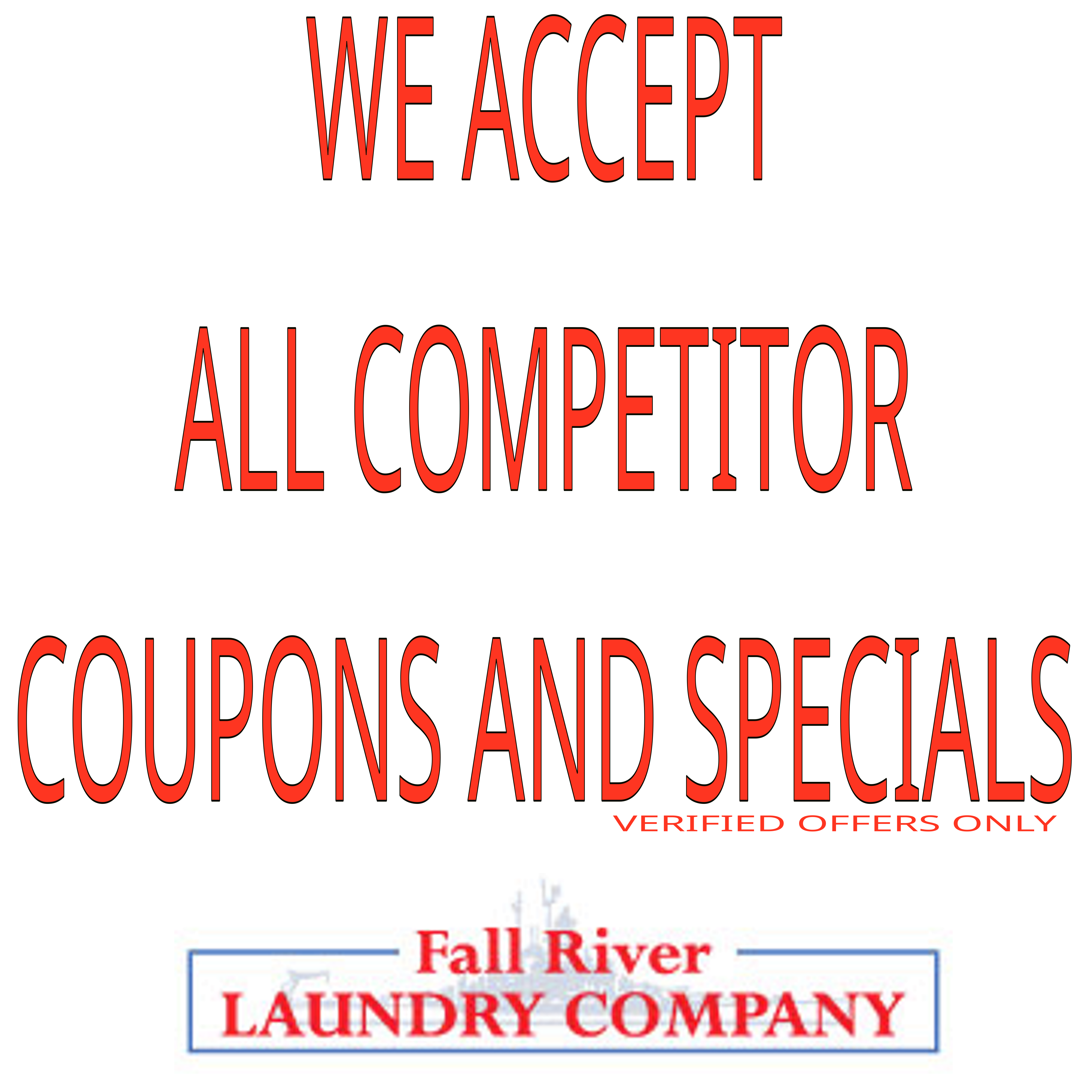 We Accept All Competitors Coupons